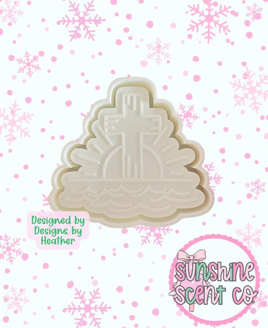 Risen Cross Freshie Mold