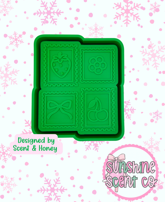 Trendy Postage Stamp Freshie Mold