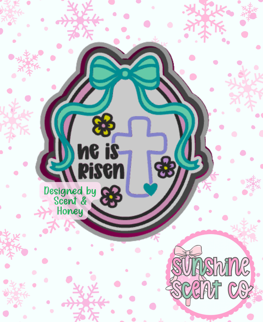 He is Risen Bow Frame Freshie Mold