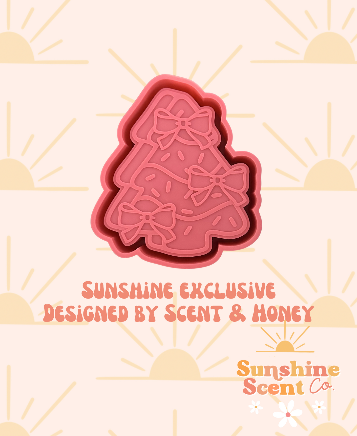 Tree Cake with Bows Freshie Mold