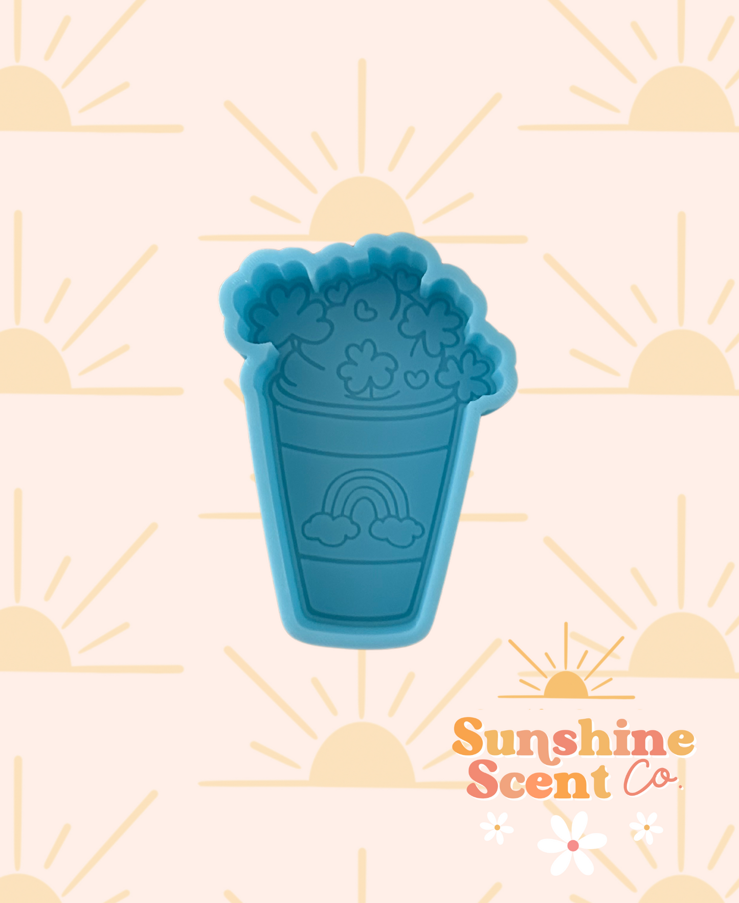 Shamrock Shake Silicone Freshie Mold