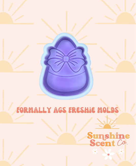 Candy Corn with Bow Freshie Mold