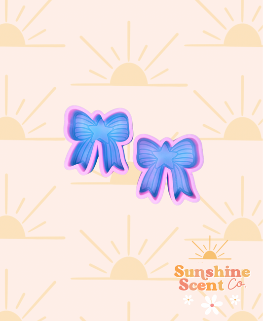 Stars and Stripes Bow Vent Clip Freshie Molds: Set of 2