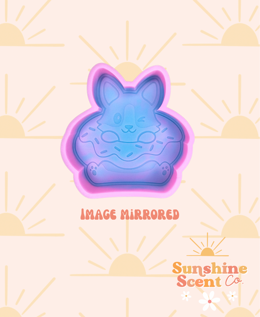 Corgi with Donut Floatie Mold