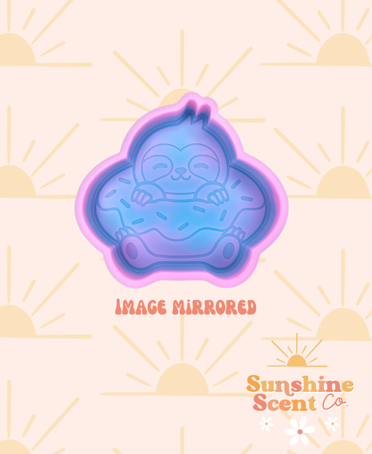 Sloth with Donut Floatie Mold