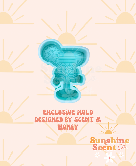 Margarita Glass with Bow Freshie Mold