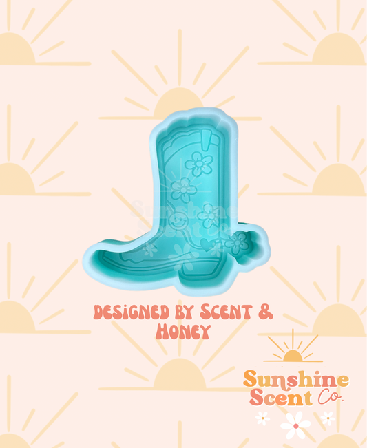 Retro Cowboy Boot Freshie Mold