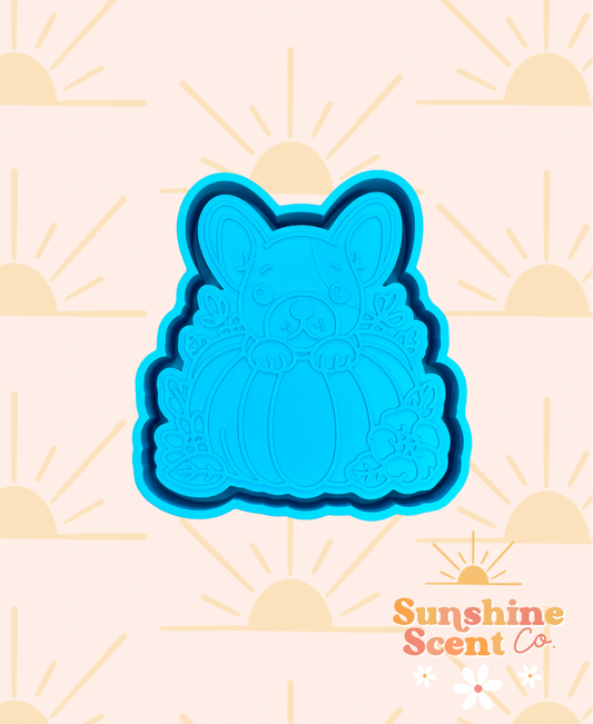 Frenchie Dog in Pumpkin Freshie Mold