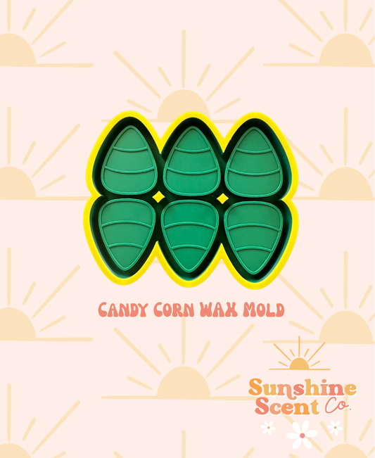 Candy Corn 6 Cavity Wax Melt Mold