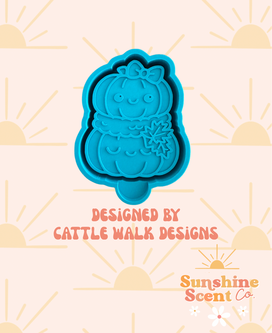 Cute Pumpkin Stack Freshie Mold