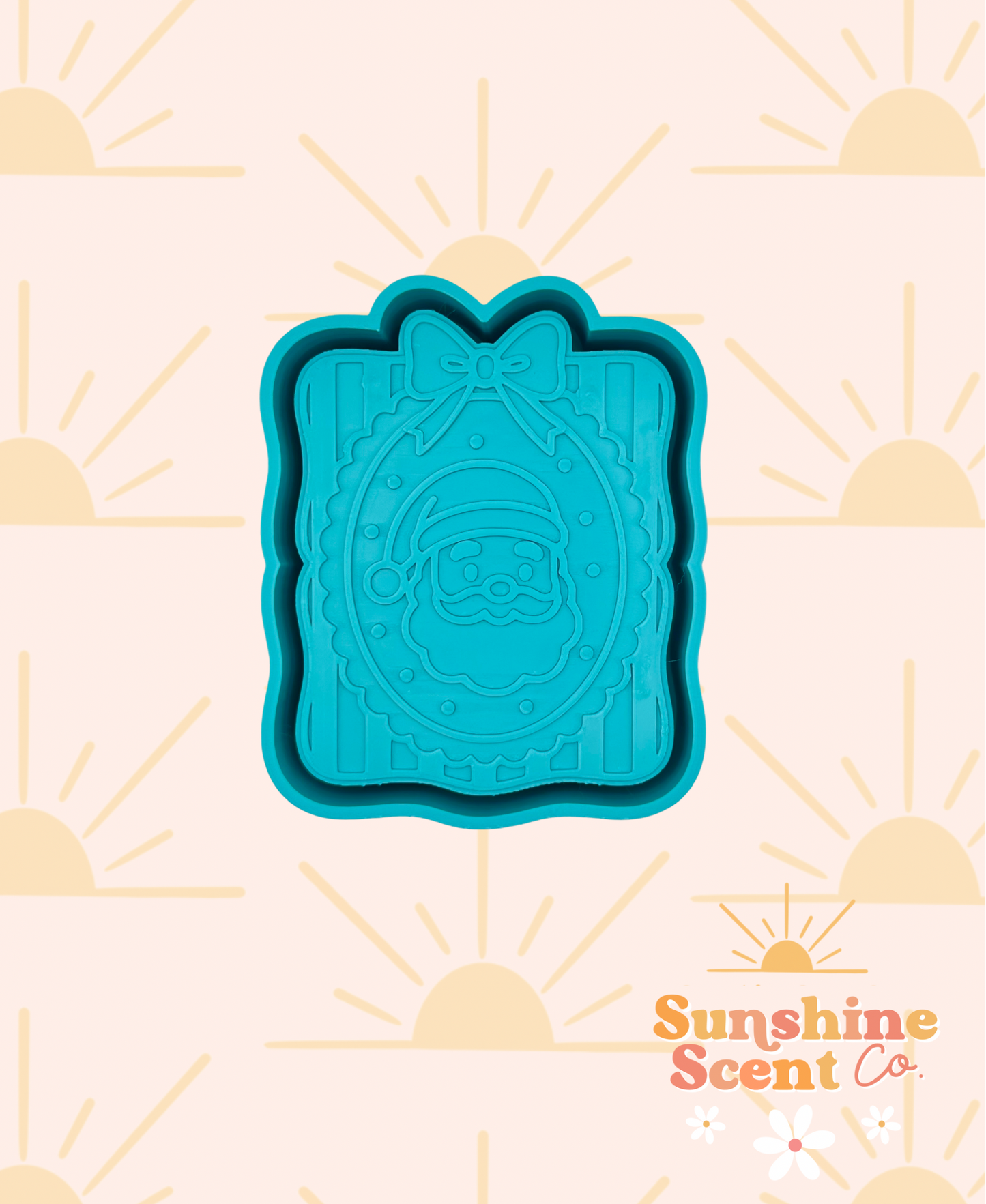 Striped Santa Frame Freshie Mold