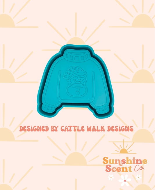 Snowman Sweater Freshie Mold