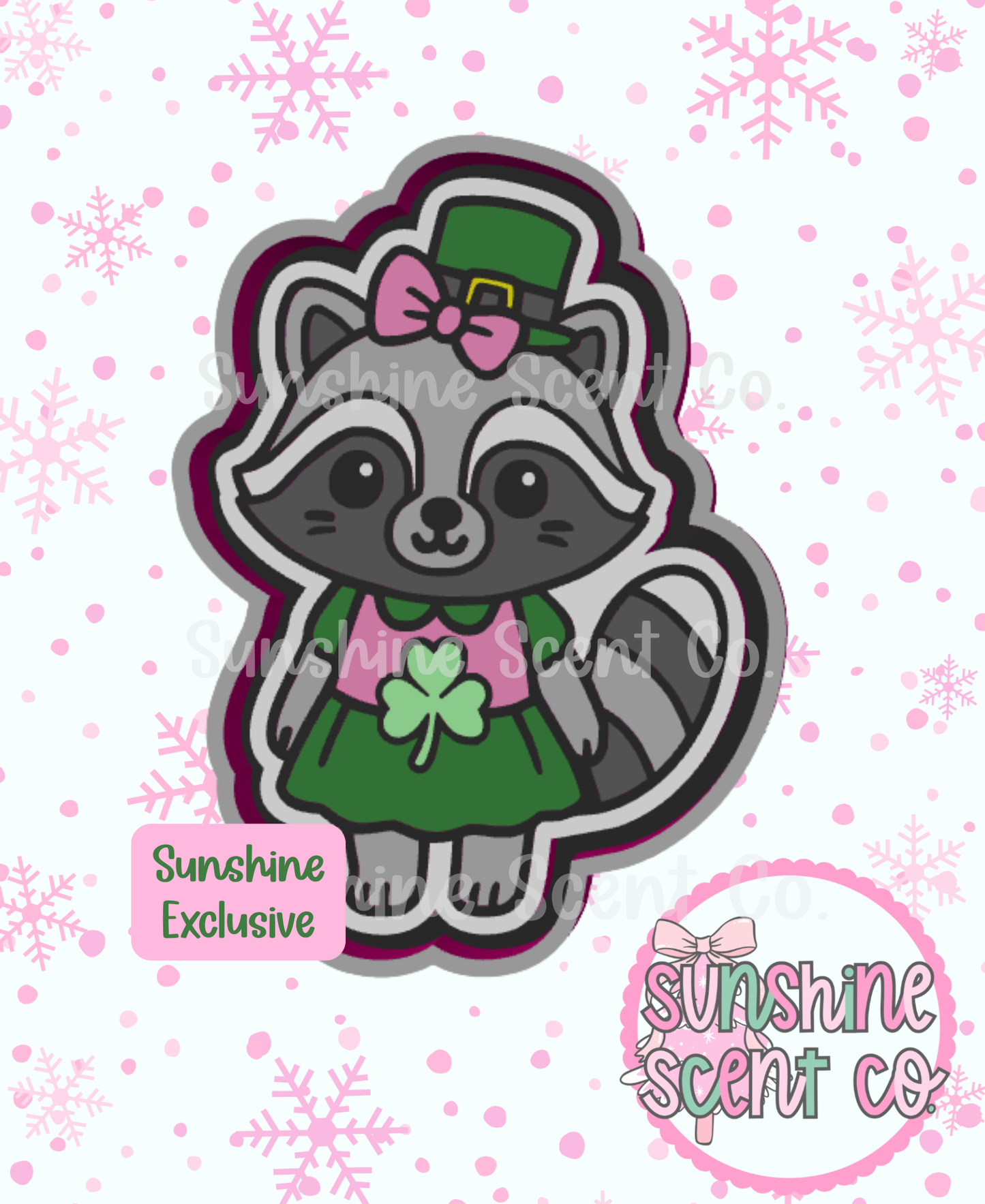 Lucky Lady Raccoon Freshie Mold