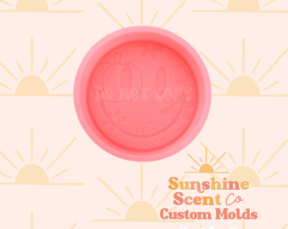 Pumpkin Flower Smile Silicone Freshie Mold