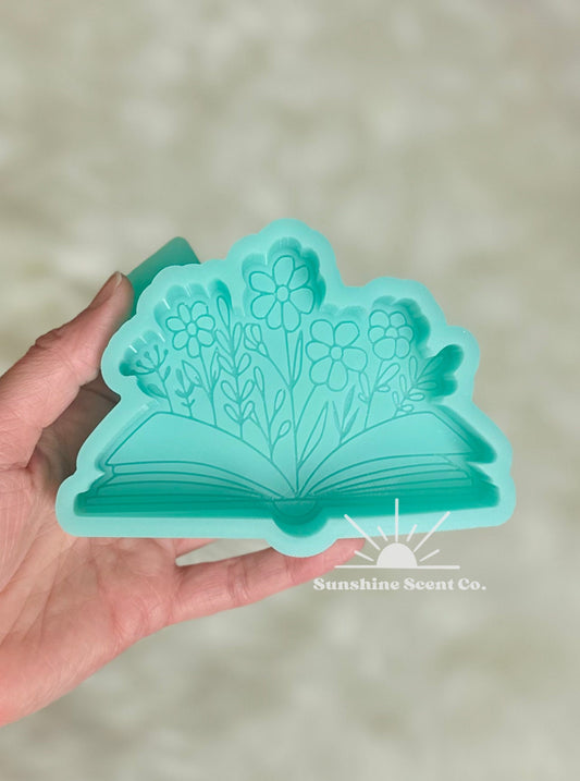 Floral Book Silicone Freshie Mold