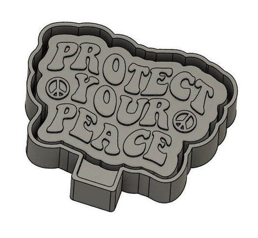 Protect Your Peace Freshie Mold STL File