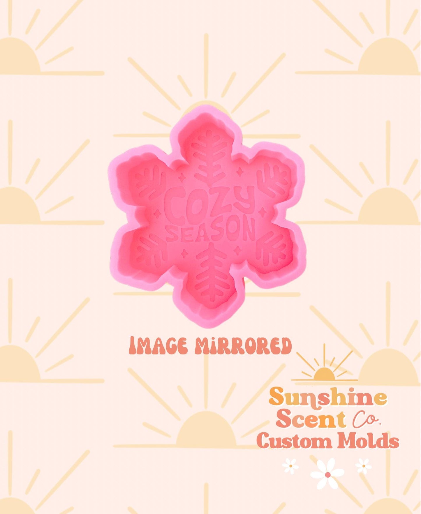 Cozy Season Snowflake Silicone Freshie Mold