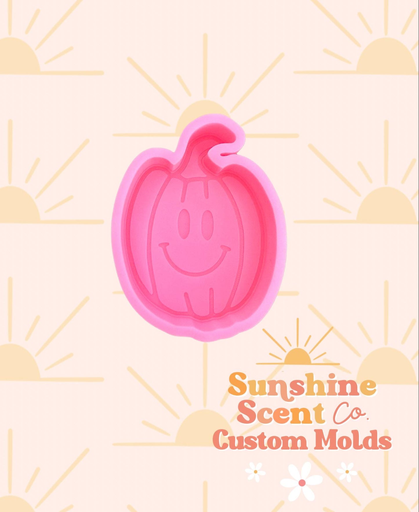 Smile Pumpkin Silicone Freshie Mold